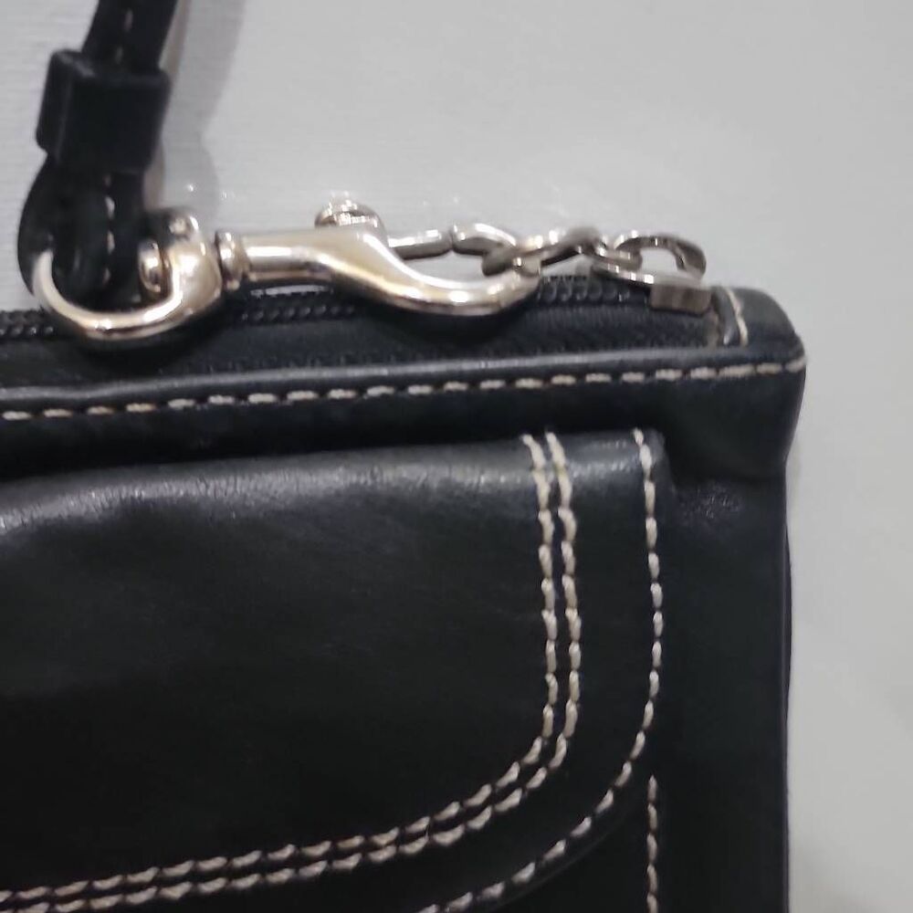 Coach Soho black leather buckle wristlet clutch bag. Y2K - Picture 5 of 12
